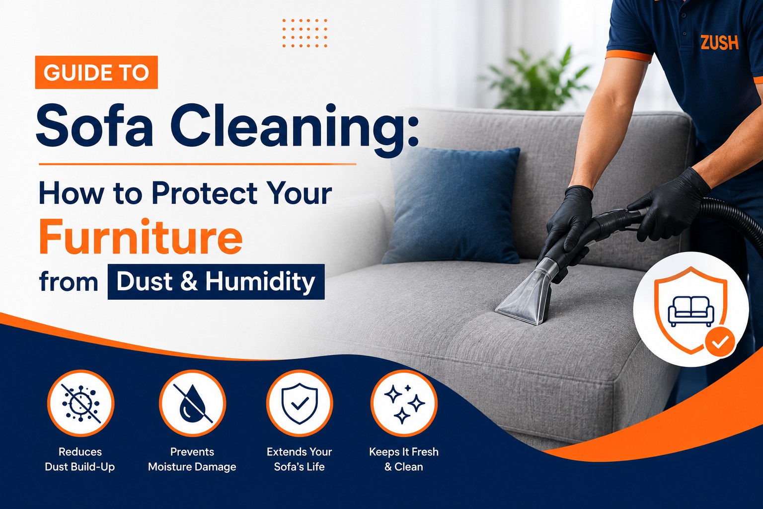 Guide to Sofa Cleaning: How to Protect Your Furniture from Dust & Humidity